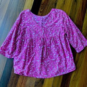 Acacia swimwear pink blouse